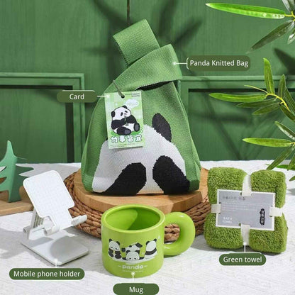 Cute Panda Gift Bag Perfect for Back-to-School, Graduation, and Birthdays