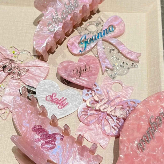 Original Sweet Private Custom Love Hair Clip - Custom Gift
