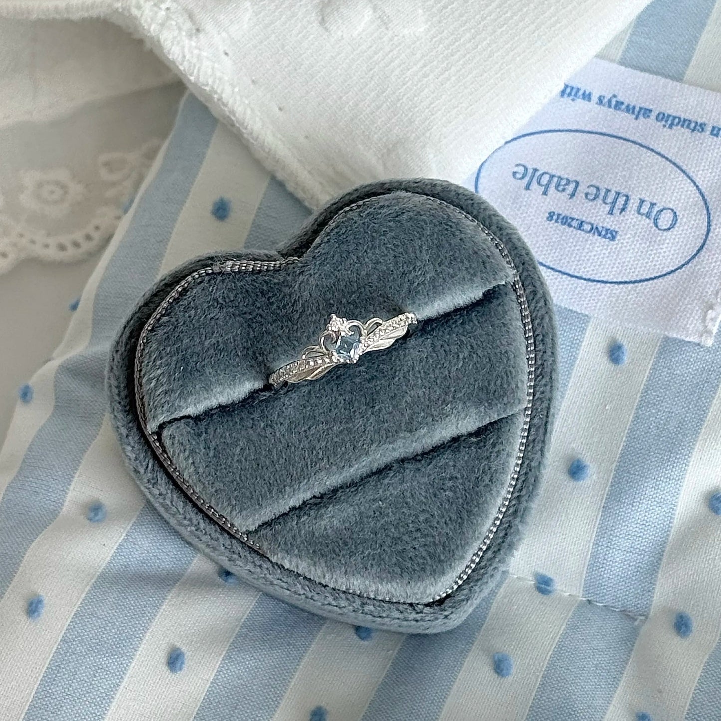 "Ariel's Escape" 925 Sterling Silver Crown and Bow Ring - Sweet and Charming