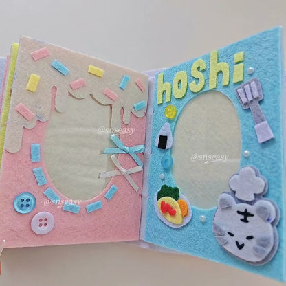 Handmade “Birthday Wishes” Felt Photo Album | A Musical Keepsake of Love & Celebration