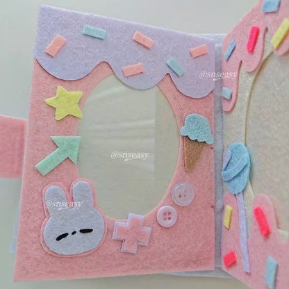 Handmade “Birthday Wishes” Felt Photo Album | A Musical Keepsake of Love & Celebration