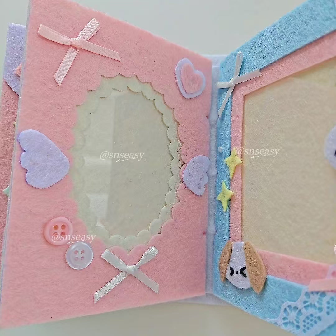 Handmade “Birthday Wishes” Felt Photo Album | A Musical Keepsake of Love & Celebration