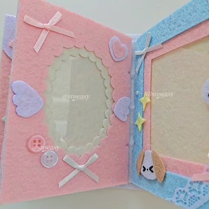 Handmade “Birthday Wishes” Felt Photo Album | A Musical Keepsake of Love & Celebration