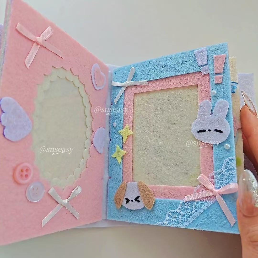 Handmade “Birthday Wishes” Felt Photo Album | A Musical Keepsake of Love & Celebration