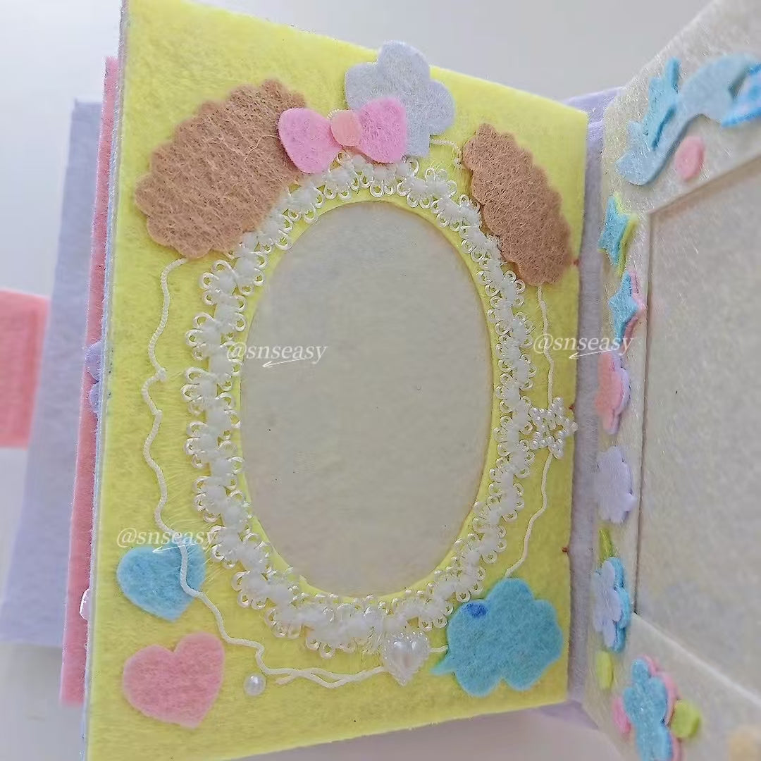 Handmade “Birthday Wishes” Felt Photo Album | A Musical Keepsake of Love & Celebration