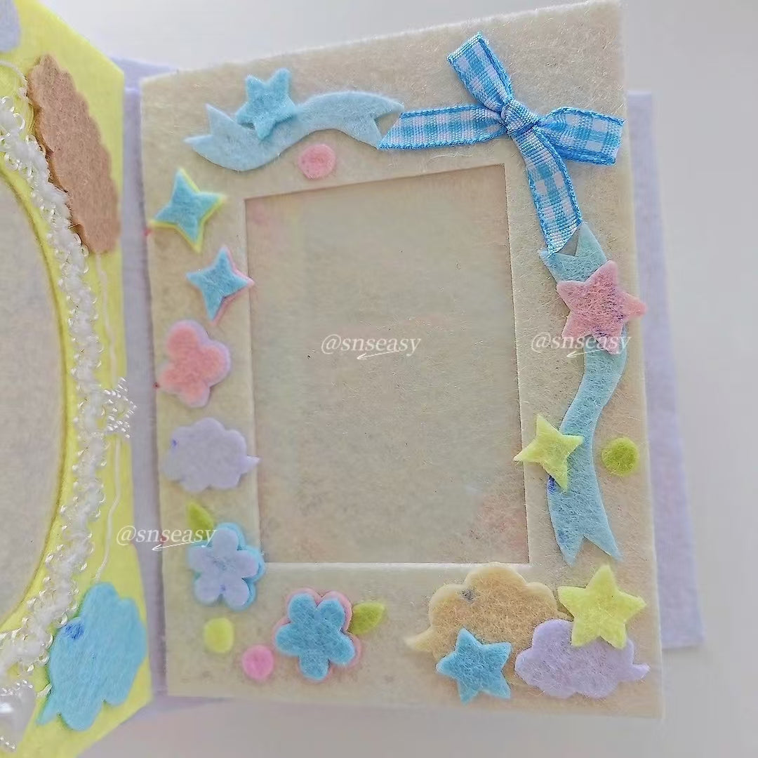 Handmade “Birthday Wishes” Felt Photo Album | A Musical Keepsake of Love & Celebration