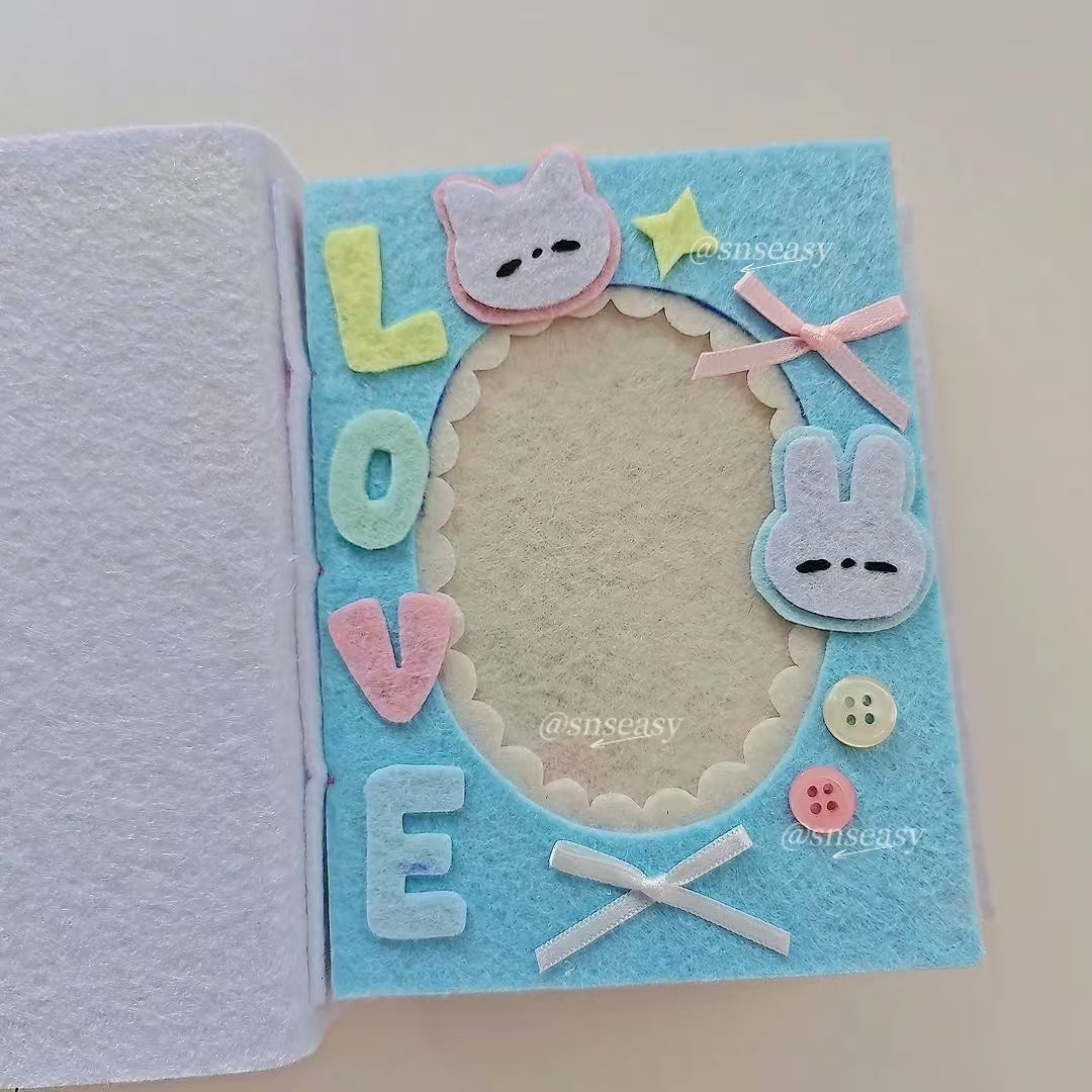 Handmade “Birthday Wishes” Felt Photo Album | A Musical Keepsake of Love & Celebration