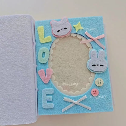 Handmade “Birthday Wishes” Felt Photo Album | A Musical Keepsake of Love & Celebration