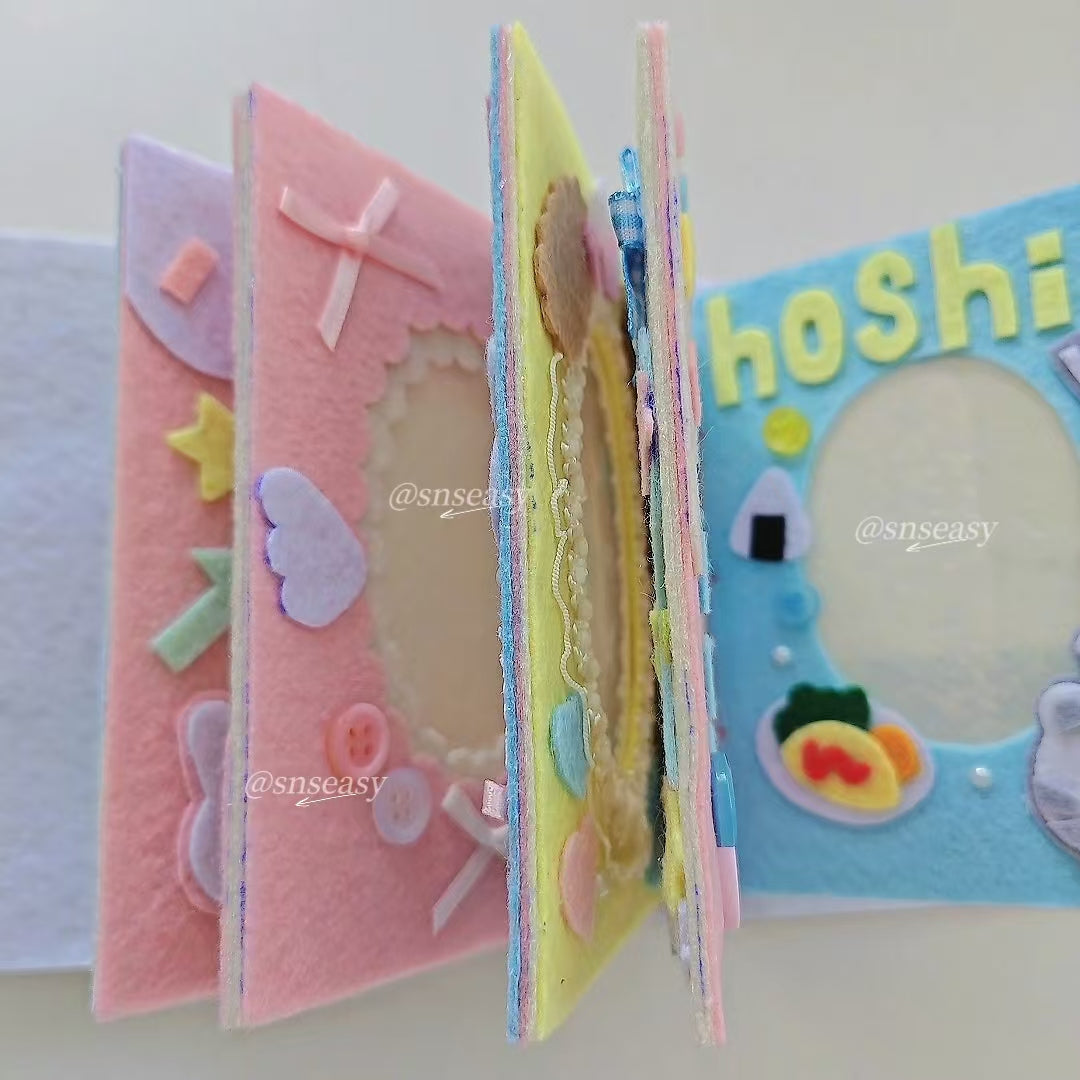 Handmade “Birthday Wishes” Felt Photo Album | A Musical Keepsake of Love & Celebration