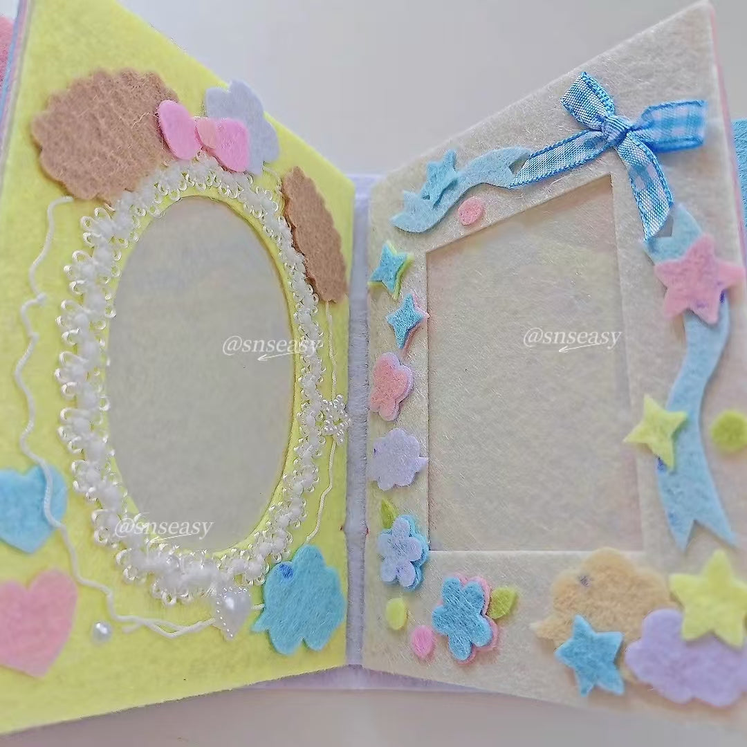Handmade “Birthday Wishes” Felt Photo Album | A Musical Keepsake of Love & Celebration