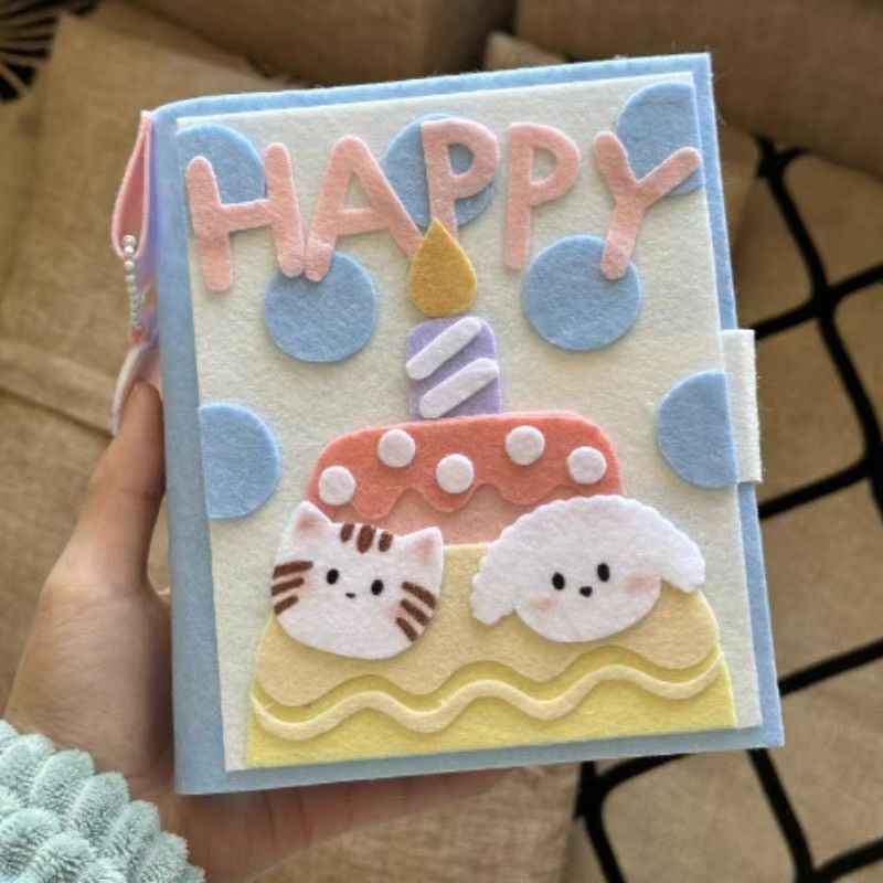 Handmade “Happy Birthday” Felt Photo Album | A Sweet Surprise for Someone Special (Copy)