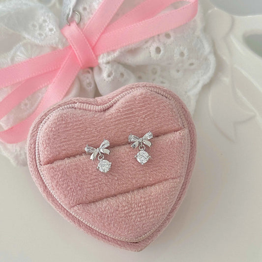 "Hepburn Bow" 999 Pure Silver Bow Stud Earrings - Chic and Versatile (Copy)