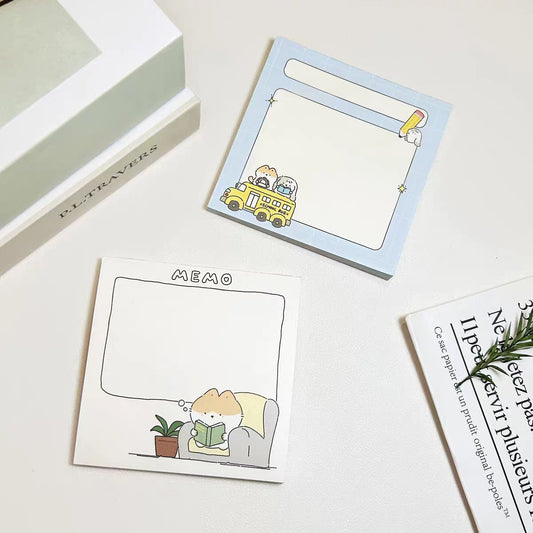 Meow & Bun All-in-One Cute Stationery Set – 15-Piece Gift Box for Journal Lovers