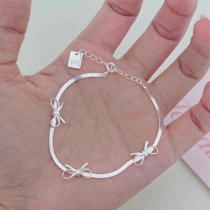 "Mini Butterfly" 925 Sterling Silver Snake-Chain Bracelet – Delicate & Graceful (Copy)