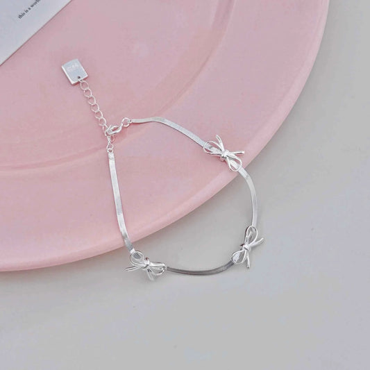 "Mini Butterfly" 925 Sterling Silver Snake-Chain Bracelet – Delicate & Graceful (Copy)