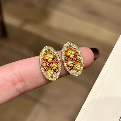 Vintage Floral Pendant Jewelry Set