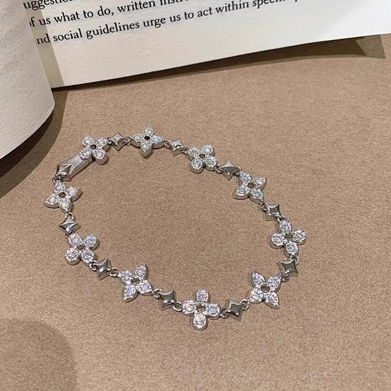 Star Clover Crystal Bracelet