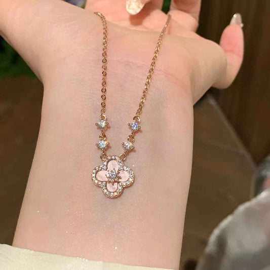 Pink Clover Jewelry Set