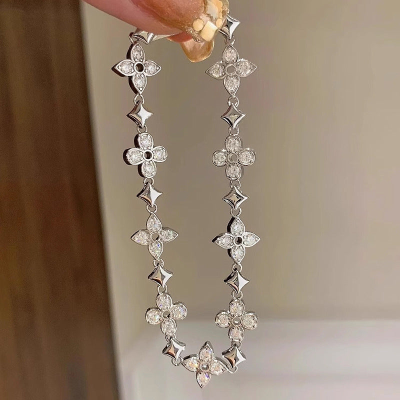 Star Clover Crystal Bracelet