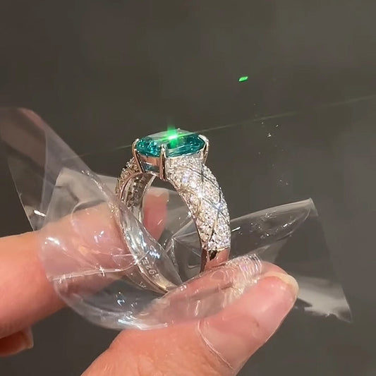 Blue Zircon Open Ring