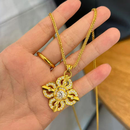 Vintage Cross Pendant Necklace
