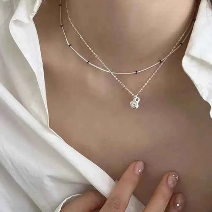 "Only Key" 925 Sterling Silver Heart-Key & Lock Necklace – Romantic & Minimalist (Copy)