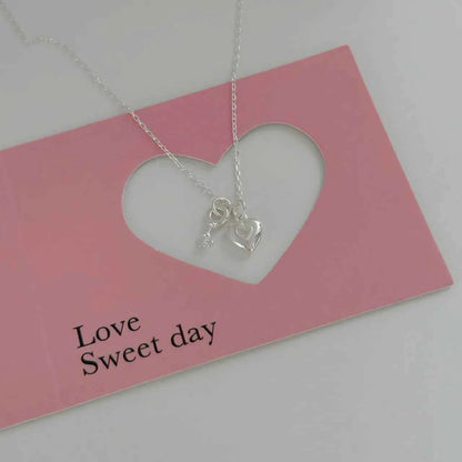 "Only Key" 925 Sterling Silver Heart-Key & Lock Necklace – Romantic & Minimalist (Copy)