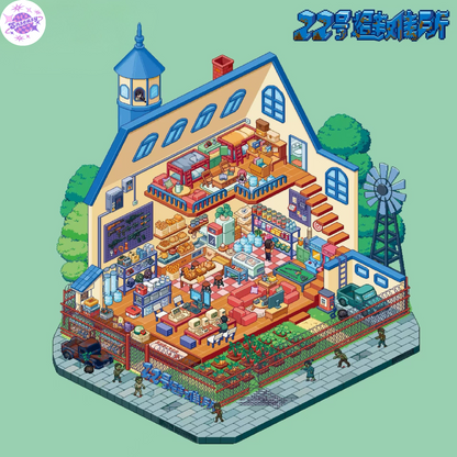 Original Plus Pixel Style 4.0 – 3D Miniature Sticker Scenes - 2 Theme Sets: Spirit Fairy Magic | Shelter No. 22