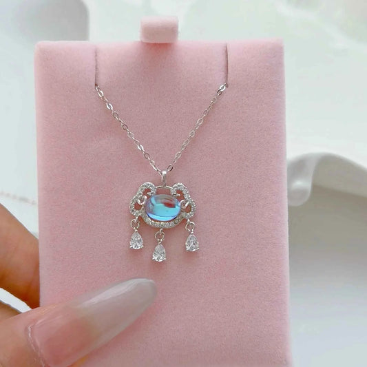 "Peace Lock" 999 Pure Silver Necklace – Guardian of Color & Calm (Copy)