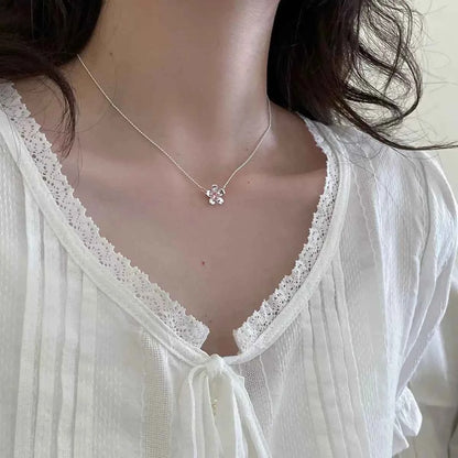"Peach Blossom Mile" 925 Sterling Silver Necklace – Sweet-Girl Romance (Copy)