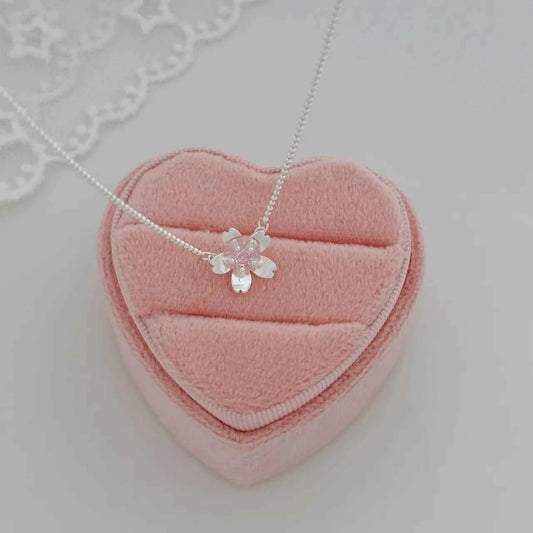 "Peach Blossom Mile" 925 Sterling Silver Necklace – Sweet-Girl Romance (Copy)