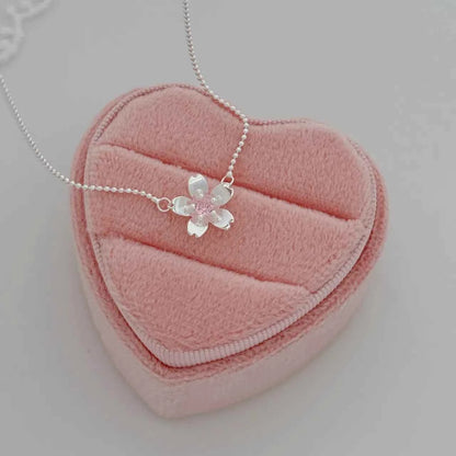 "Peach Blossom Mile" 925 Sterling Silver Necklace – Sweet-Girl Romance (Copy)