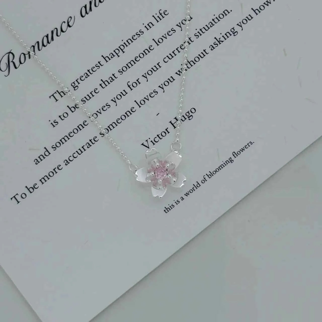 "Peach Blossom Mile" 925 Sterling Silver Necklace – Sweet-Girl Romance (Copy)