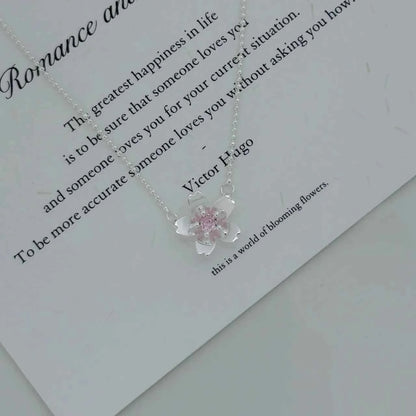 "Peach Blossom Mile" 925 Sterling Silver Necklace – Sweet-Girl Romance (Copy)