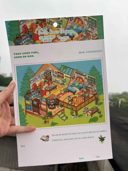 Plus Dream House 9.0 – 3D Miniature Sticker Scenes - 4 Theme Sets: Night House | Garden House | Treehouse | Warm House