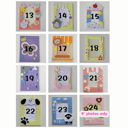 DIY Felt Photo Album Inner Page Kit – Handmade Pre-cut Craft Set (36 Styles)
