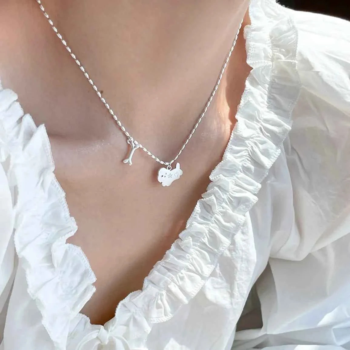 "Promise Paw" 925 Sterling Silver Necklace – High-Glam & Heartfelt (Copy)