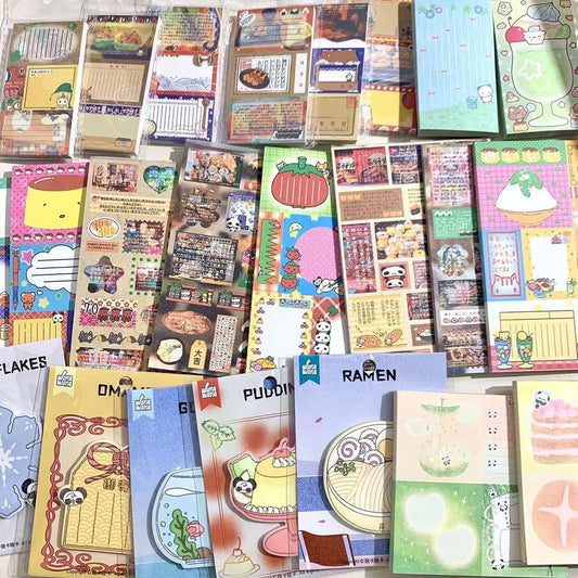 Retro Japanese Stationery Mystery Box – 20 Pieces of Vintage-Inspired Tapes, Stickers & Memo Pads