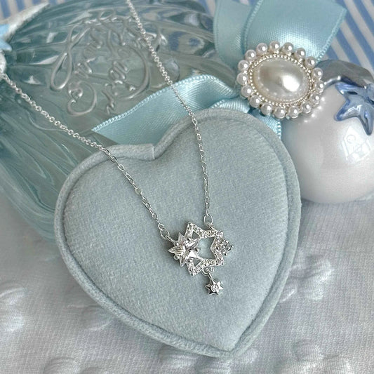 "Stellar Perseverance" 999 Pure Silver Star Necklace - Elegant and Timeless (Copy)