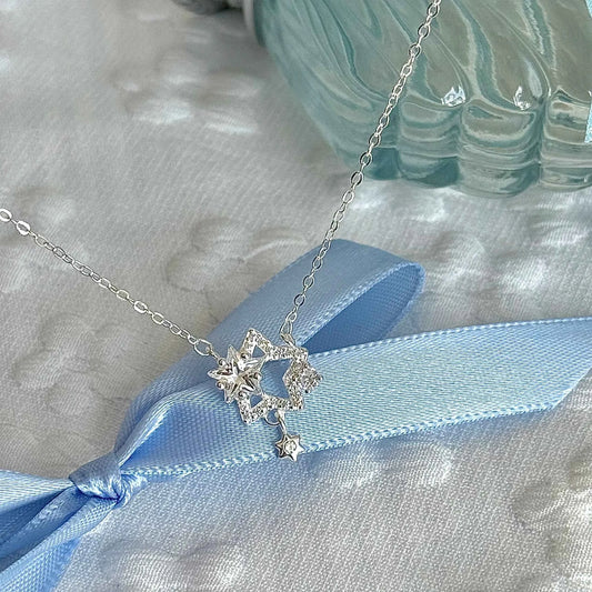 "Stellar Perseverance" 999 Pure Silver Star Necklace - Elegant and Timeless (Copy)