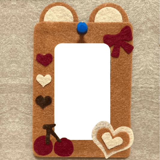 "Cherry Bear" Felt Album Page Pattern (Digital Download)