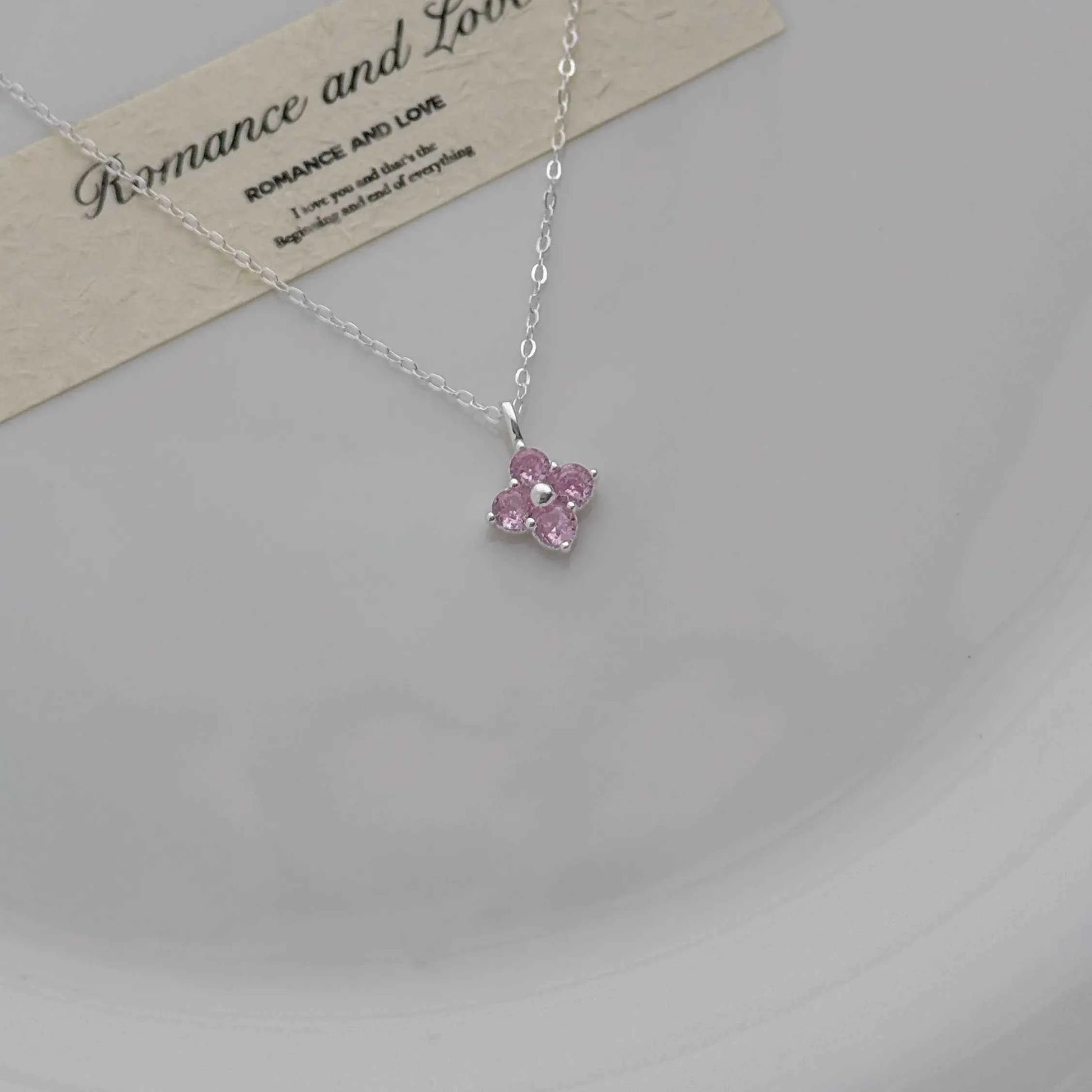 "Sweetheart Clover" 999 Pure Silver Four-Leaf Heart Necklace – Lucky, Minimalist, Gift-Ready (Copy)