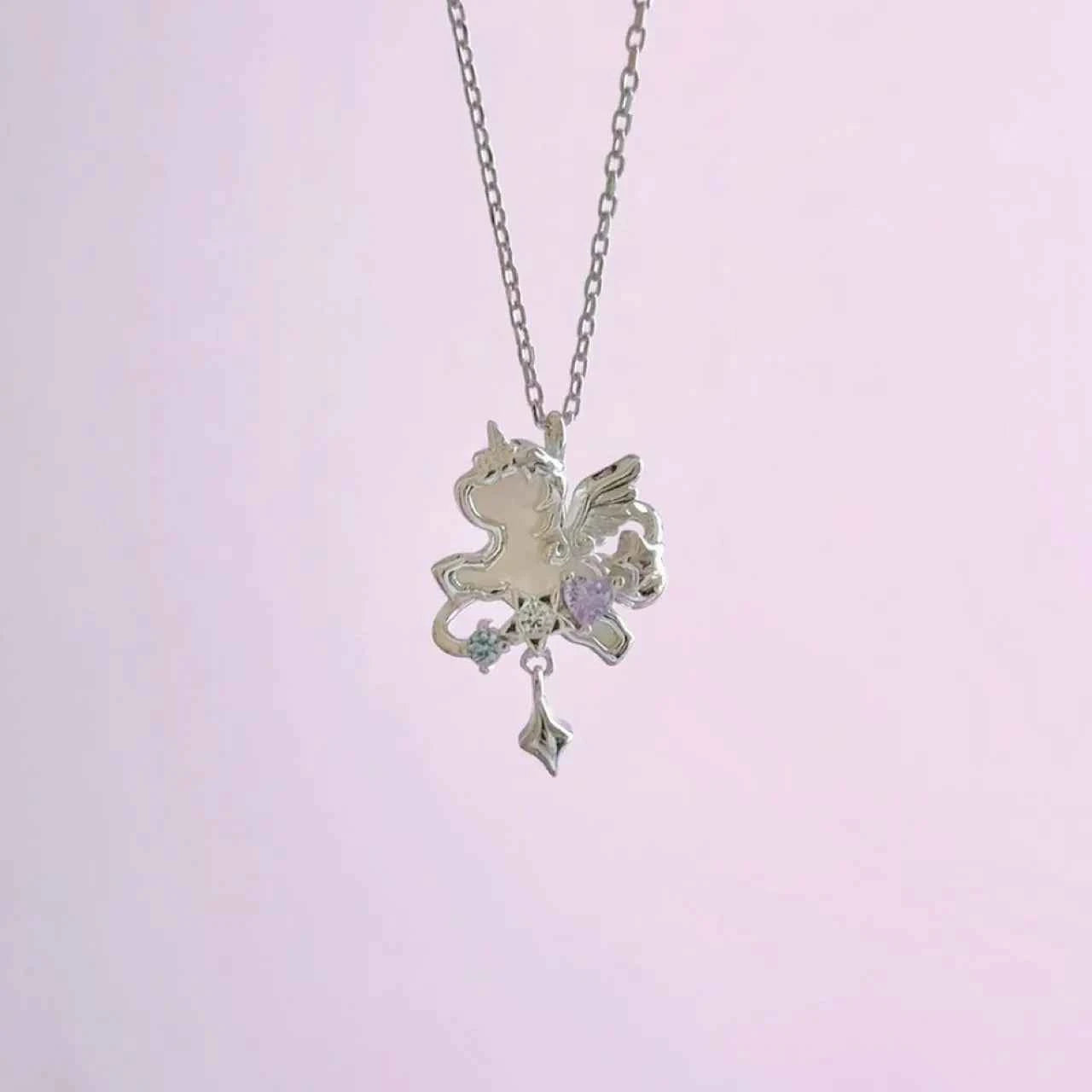 "Unicorn’s Guardian" 925 Sterling Silver Necklace – Magical, Minimalist, Gift-Ready (Copy)