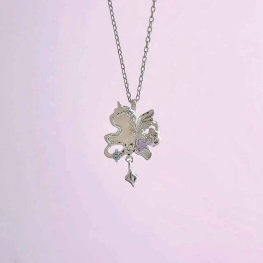 "Unicorn’s Guardian" 925 Sterling Silver Necklace – Magical, Minimalist, Gift-Ready (Copy)