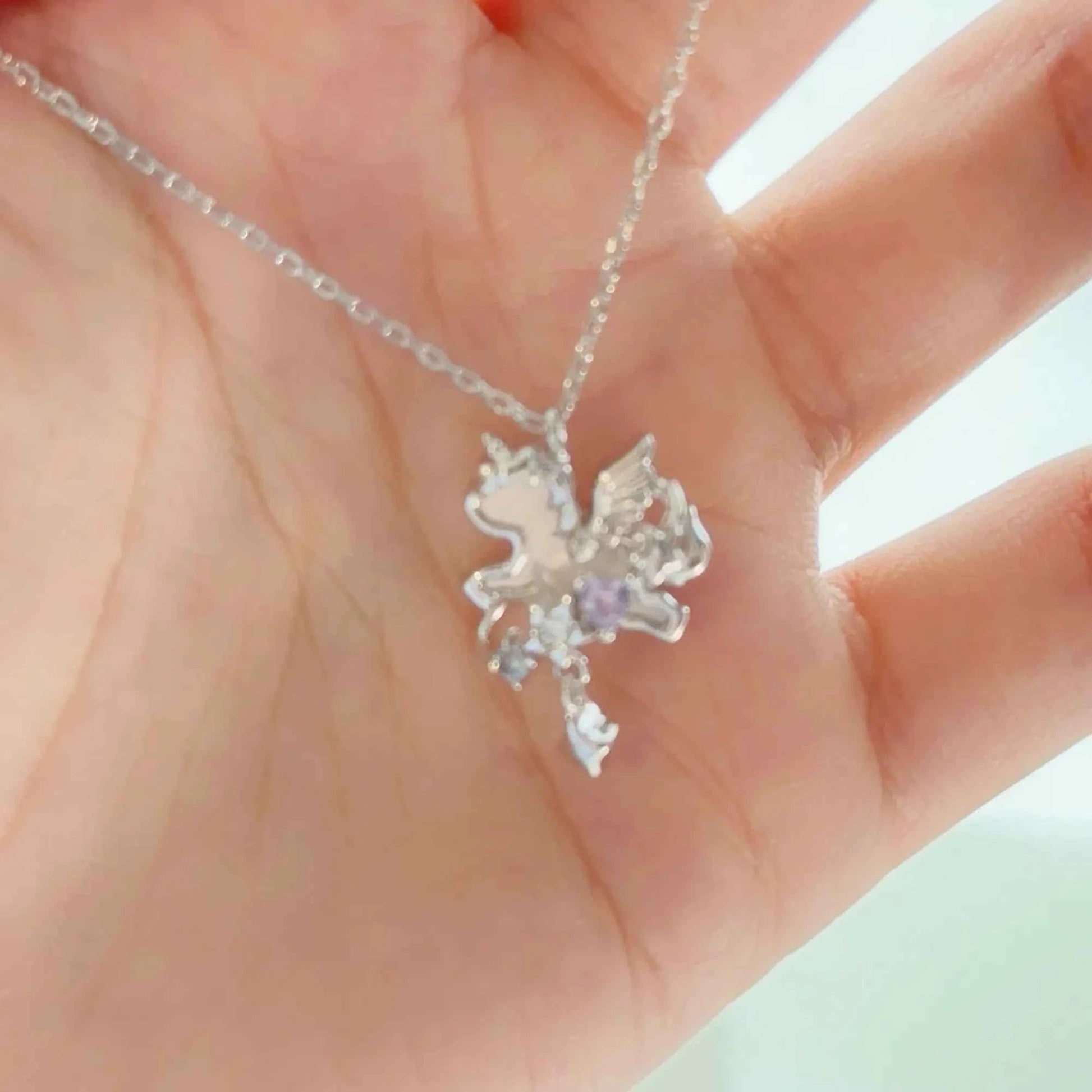 "Unicorn’s Guardian" 925 Sterling Silver Necklace – Magical, Minimalist, Gift-Ready (Copy)