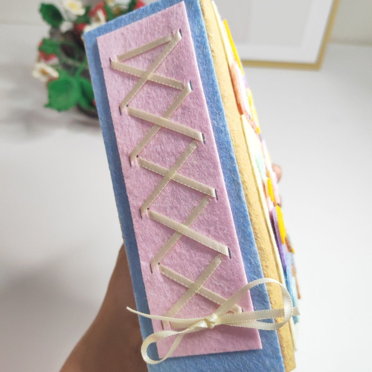 DIY Felt Album Craft Kit – Pre-cut Handmade Set with Cover & 10 Pages (Birthday / Anniversary Themes)