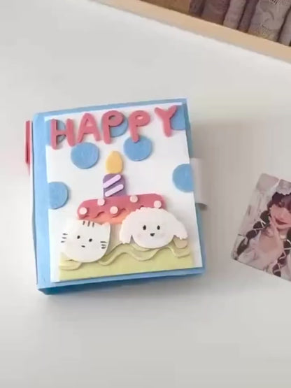 Handmade “Happy Birthday” Felt Photo Album | A Sweet Surprise for Someone Special