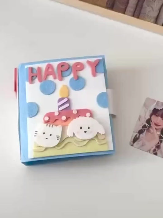 Handmade “Happy Birthday” Felt Photo Album | A Sweet Surprise for Someone Special